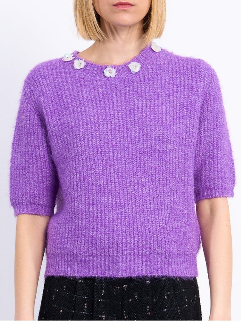 Molly Bracken Young Ladies Knitted Sweater Purple. Size XL